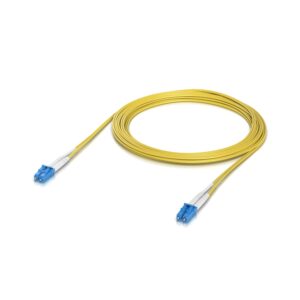 Ubiquiti OS2 Duplex LC UPC Fiber Patch Cable, Length 5M, Lightweight Fiber Patch Cable For Up To 100G Connections,