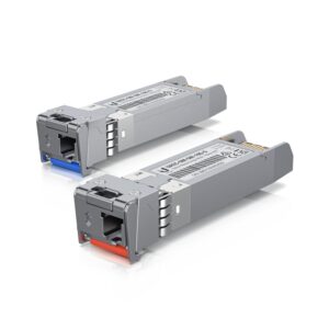 Ubiquiti UFiber SFP+ Single-Mode Module, 10G BiDi, 2 Pack, Same 10 Gbps Speed, Less Cable Required (Single Strand, LC Connector)