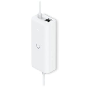 Ubiquiti PoE Integrated AC Adapter, AC Adapter With Integrated PoE, Enabling UniFi Cloud Gateway Device To Support PoE Output On A Single Port