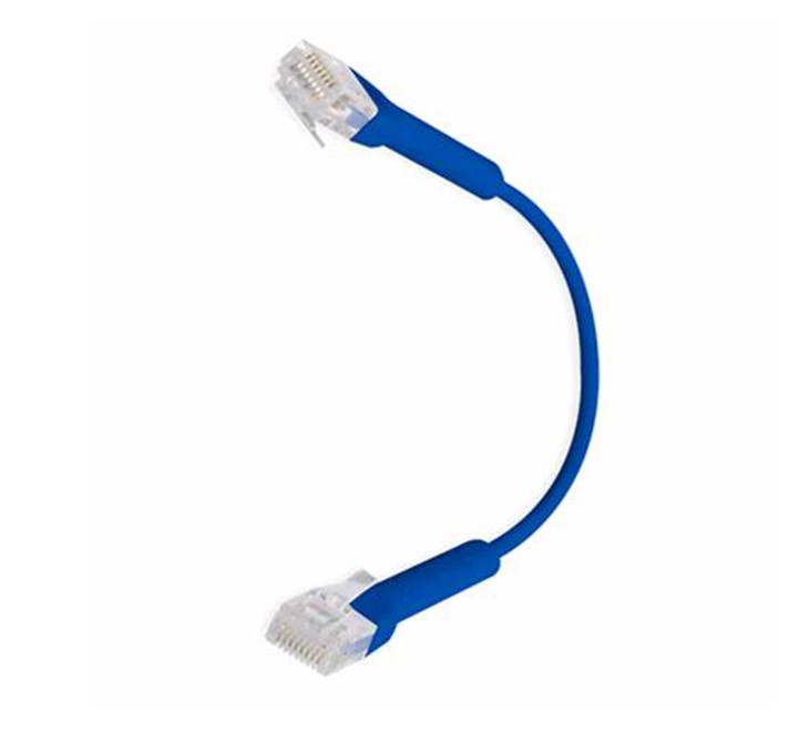 Ubiquiti UniFi Patch Cable Single Unit, 2m, Blue, End Bendable to 90 Degree, RJ45 Ethernet Cable, Cat6, Ultra-Thin 3mm Diameter - Image 2