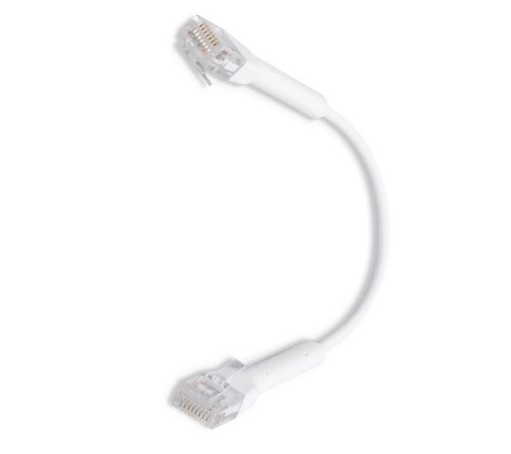 Ubiquiti UniFi Patch Cable Single Unit, 2m, White, End Bendable to 90 Degree, RJ45 Ethernet Cable, Cat6, Ultra-Thin 3mm Diamete - Image 4