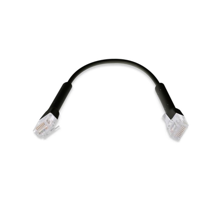 Ubiquiti UniFi Patch Cable Single Unit, 5m, Black, End Bendable to 90 Degree, RJ45 Ethernet Cable, Cat6, Ultra-Thin 3mm Diameter - Image 2