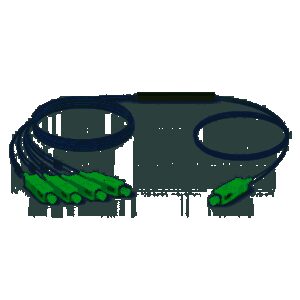 Ubiquiti UFiber Gigabit Passive Optical Network Splitter 1:4, For Use With UFiber OLT Solutions, Terminated With SC/APC Connector,