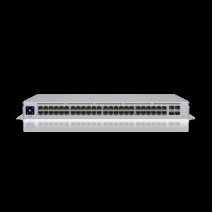 Ubiquiti UniFi 48-port Managed Gigabit Layer2 switch,  48x Gigabit Ethernet Ports w/ 32x 802.3at POE+, 4x SFP Port Touch Display 195W,