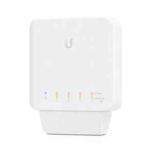 Ubiquiti UniFi USW Flex-Managed,Layer 2 Gigabit Switch with Auto-sensing 802.3af PoE Support,1x PoE In, 4x PoE Out,POE Adapter/ POE++ Does NOT Include