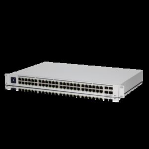 Ubiquiti UniFi 48-Port Managed Gigabit Layer2 & Layer3 Switch - 48x Gigabit Ethernet Ports, 4x SFP+ Ports - Touch Display - GEN2,