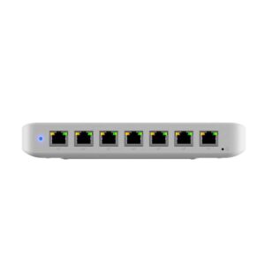 Ubiquiti Ultra 210W, Compact 8-port Layer 2 GbE PoE Switch Versatile Mounting Option,7 GbE PoE+ Output& 1 GbE port, Includes PSU,