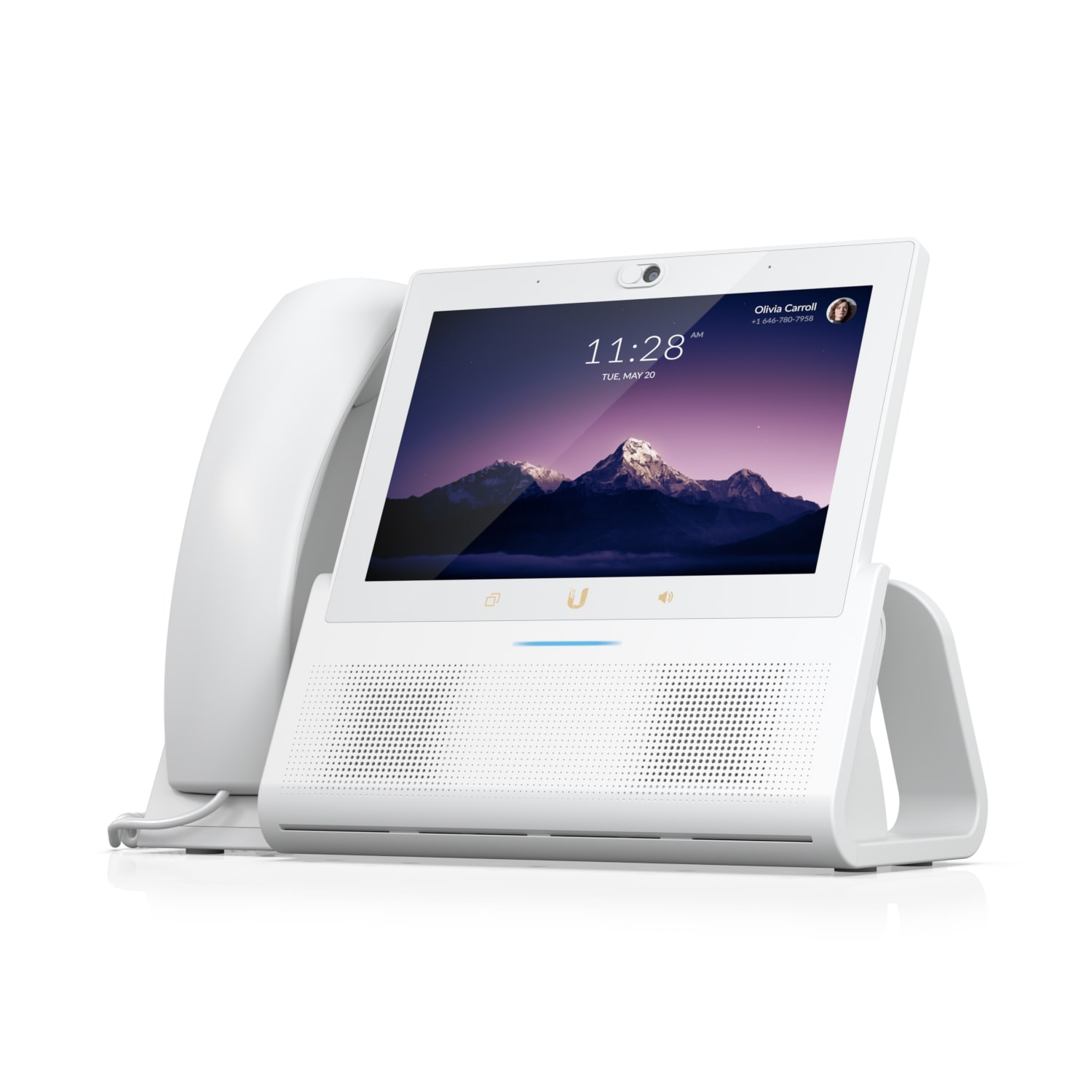 Ubiquiti UniFi Talk Phone Touch Max,Premium Desktop Smartphone,Ultimate User Exper,7 Touch Display,PoE+ In,Bluetooth,5V, 3A USB type C, White, - Image 2
