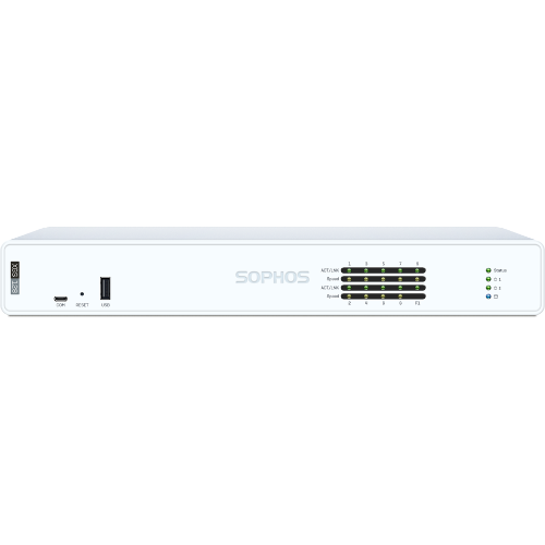 Sophos XGS 128 Security Firewall Appliance, Desktop, FW 19.1G, TP 4.0G, VPN 15.05G, 9x2.5GbE, 1xSFP.