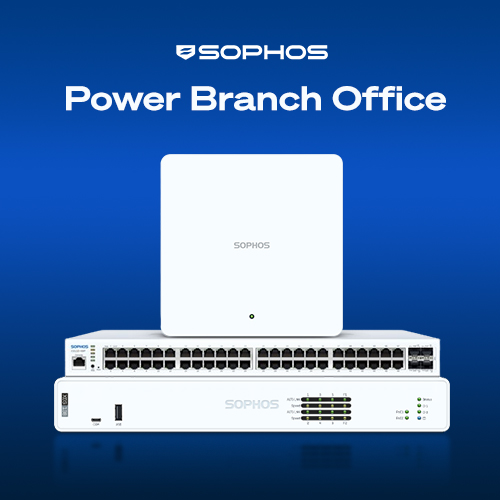 Sophos Network-in-a-Box Bundle for Power Branch Office with XGS138, 48-Port Switch, Switch Support, AP6 420E, AP support,1 yr Xstream Protection