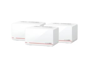 Mercusys Halo H37BE(3-pack) BE6500 Whole Home Mesh Wi-Fi 7 System, 688 Mbps at 2.4 GHz, 5760 Mbps at 5 GHz, MLO, 4096-QAM, OFDMA, EHT160 on 5GHz