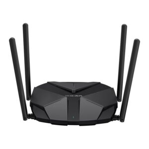 Mercusys MR85X AX3000 Dual-Band Wi-Fi 6 Router,  4× Fixed External Antennas, 3× Gigabit LAN Ports, 1× 2.5Gbps WAN Port, 1024-QAM, OFDMA, HE160