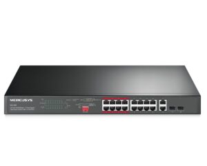 Mercusys MS120GP 20-Port Gigabit Rackmount Switch with 16-Port PoE+