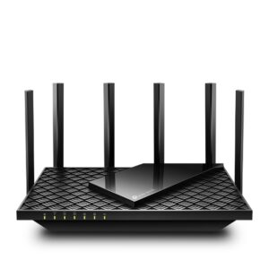 TP-Link Archer AXE75 AXE5400 Tri-Band Gigabit Wi-Fi 6E Router,  574 Mbps at 2.4 GHz + 2402 Mbps at 5 GHz + 2402 Mbps at 6 GHz
