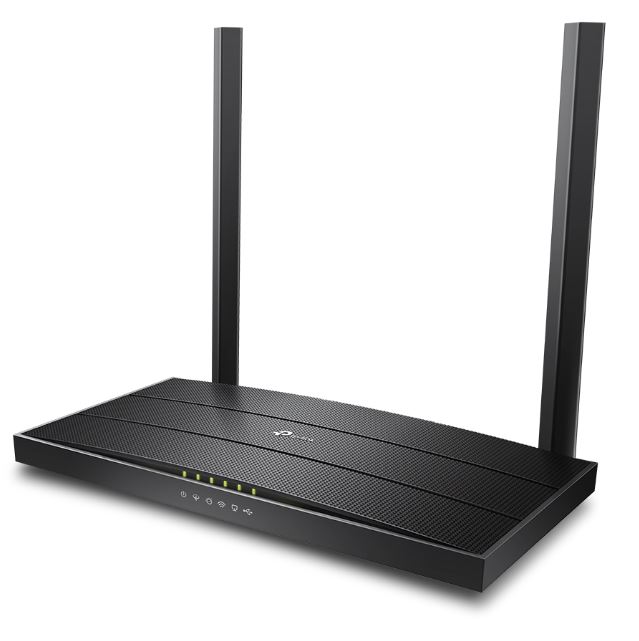 TP-Link Archer VR400 AC1200 Wireless VDSL/ADSL Modem Router 1.2Gbps 867Mbps @ 5GHz 300Mbps @ 2.4GHz 3xLAN 1xWAN 1xUSB 1xRJ11 Carton QTY 10 - Image 2