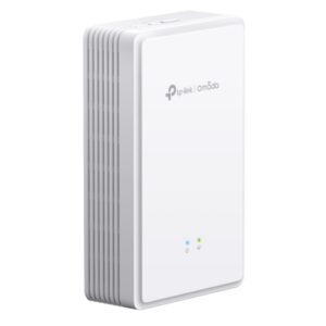 TP-Link EAP615GP-Wall Omada AX1800 Wi-Fi 6 Wall Plate GPON Access Point, 574Mbps at  2.4 GHz + 1201 Mbps at 5 GHz, AC Power, 4×Internal Antennas, MU-M
