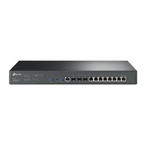 TP-Link ER8411 Omada VPN Router with 10G Ports , 1× 10G SFP+ WAN Port, 1× 10G SFP+ WAN/LAN Port,1× Gigabit SFP WAN/LAN Port, 8× Gigabit RJ45 WAN/LAN P