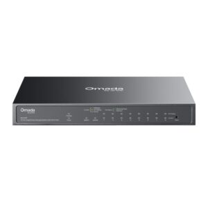 TP-Link ES210GP Omada 10-Port Gigabit Easy Managed Switch with 8-Port PoE+,  8× Gigabit PoE+ Ports, 1x Gigabit Non-PoE Ports, 1× Combo Gigabit RJ45/SF