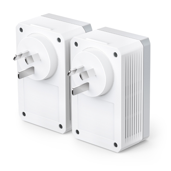 TP-Link TL-PA4010P KIT AV600 Powerline Adapter with AC Pass Through Starter Kit 600Mbps HomePlug AV 1x100Mbps LAN Power Socket 300m ~TL-PA4016P KIT - Image 2