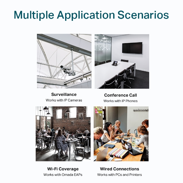TP-Link TL-SG1218MP 18-Port Gigabit Rackmount Switch With 16 PoE+ & 2 SFP Slots, 16× Gigabit PoE+ Ports, 2× Gigabit Non-PoE Ports, 2× Combo Gigabit SF - Image 4