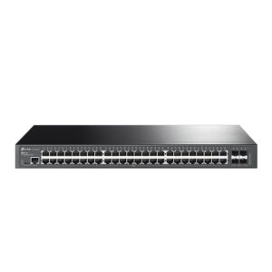 TP-Link SG3452X Omada 48-Port Gigabit L2+ Managed Switch with 4 10GE SFP+ Slots, Integration with Omada SDN Controller, Static Routing, OAM, sFlow, DD