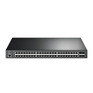 TP-Link SG3452XP Omada 48-Port PoE+ Gigabit L2+ Managed Switch with 4 10GE SFP+ Slots, Integration with Omada SDN Controller,Static Routing, OAM, DDM,
