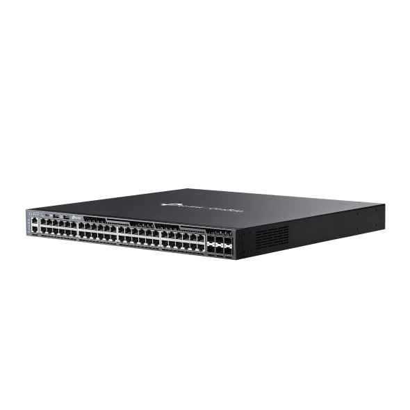 TP-Link SG6654XHP Omada 48-PortGigabit Stackable L3 Managed PoE+ Switch with 6 10GE SFP+ Slot, 48× Gigabit PoE+ RJ45 Ports, 6× 10G SFP+ Slots, RJ45/Ty - Image 2