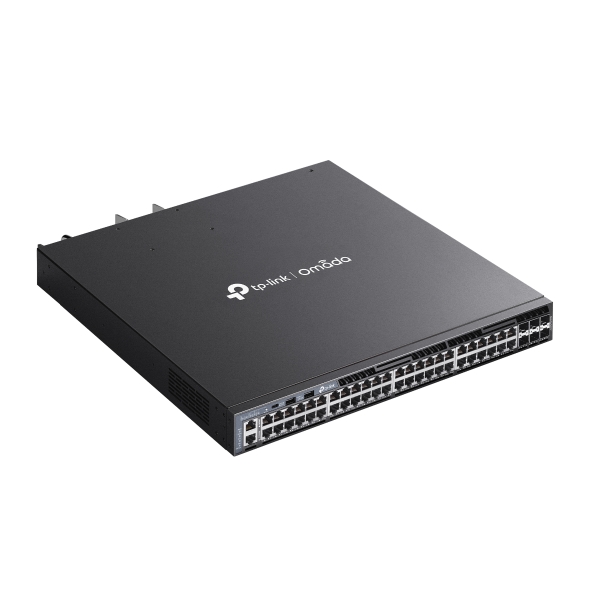 TP-Link SG6654XHP Omada 48-PortGigabit Stackable L3 Managed PoE+ Switch with 6 10GE SFP+ Slot, 48× Gigabit PoE+ RJ45 Ports, 6× 10G SFP+ Slots, RJ45/Ty - Image 4