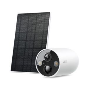 TP-Link TC85 KIT Solar-Powered Security Camera Kit, 2K QHD Live View