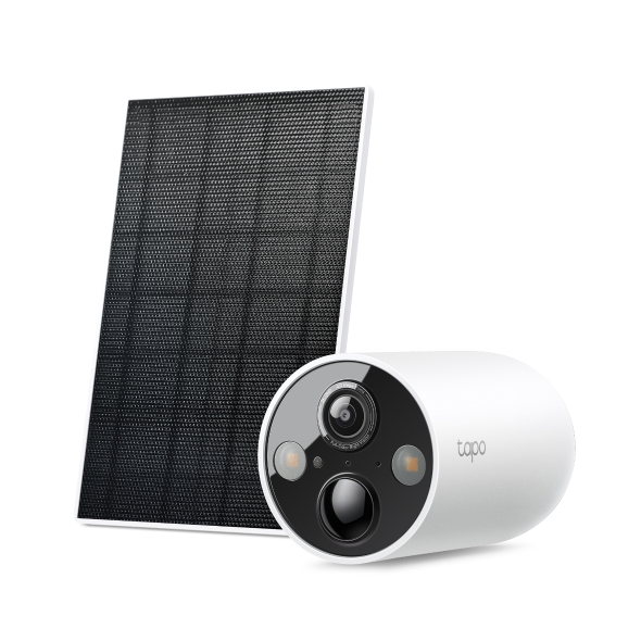 TP-Link TC85 KIT Solar-Powered Security Camera Kit, 2K QHD Live View