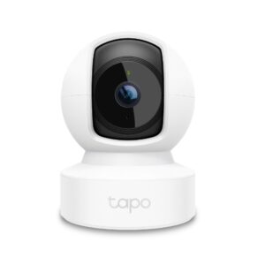 TP-Link Tapo C212 Pan/Tilt Home Security Wi-Fi Camera, 2K (2304x1296), 2.4 GHz, Horizontal 360º, 1 × Ethernet Port,Local Storage through microSD Card