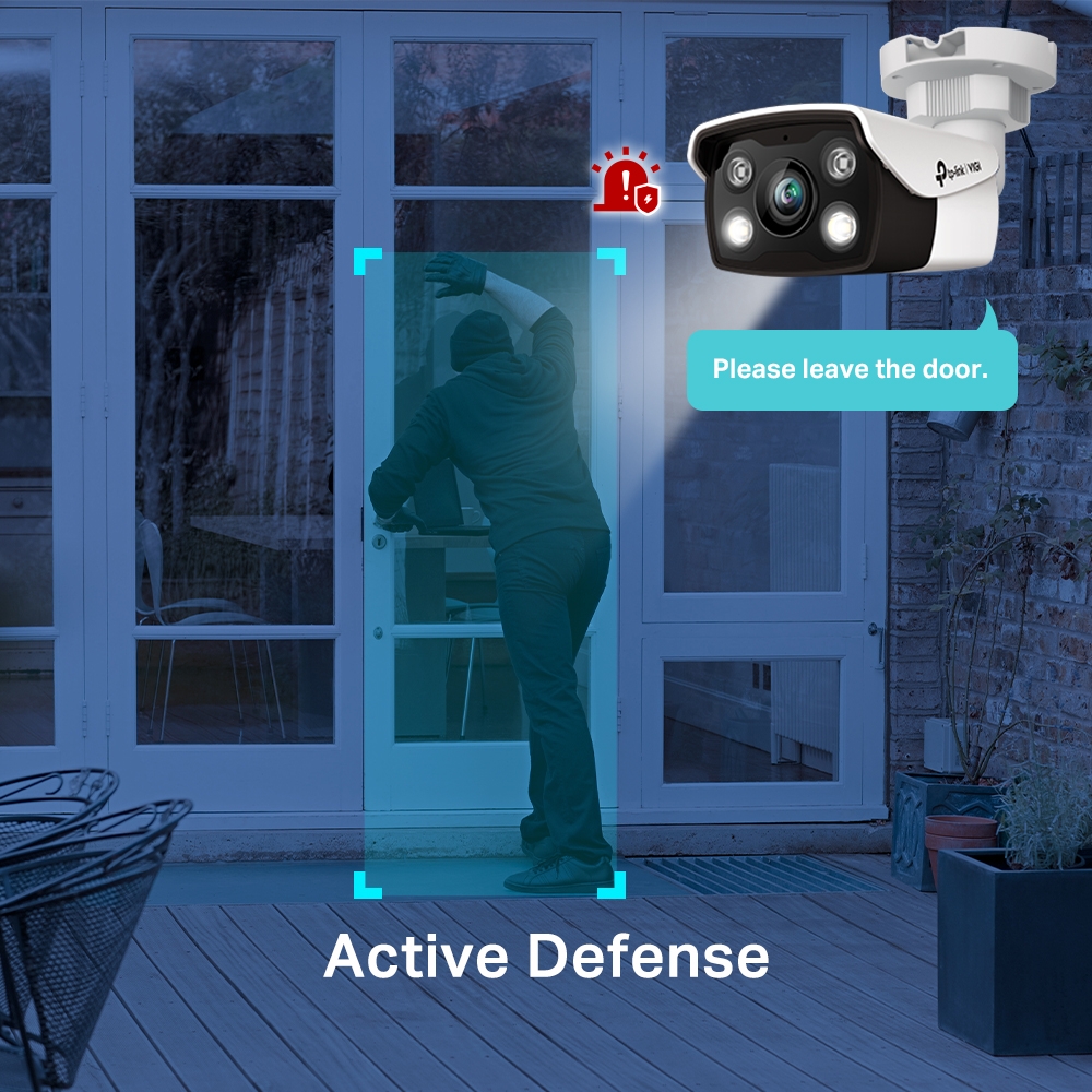 TP-Link VIGI 5MP C350(6mm) Full-Colour Bullet Network Camera 6mm Lens, Two-Way Audio, Smart Detection - Image 3