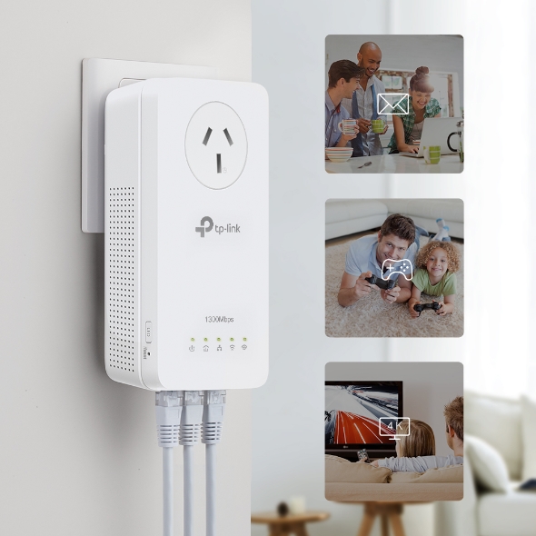 TP-Link TL-WPA8631P KIT AV1300 Gigabit Passthrough Powerline AC Wi-Fi Kit AV2 300Mbps 867Mbps 2x2MU-MIMO 300m Range - Image 4