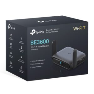 TP-Link TL-WR3602BE BE3600 Dual-Band Wi-Fi 7 Portable Travel Router, 2.5G Multi-Gig Connectivity