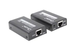 Oxhorn HDMI Extender over Ethernet 1080p HDCP 1.2 FHD up to 60m with PoE function alloy casing Black 2 year warranty