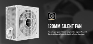 Antec CSK750DC White 80+ Bronze 4x PCIE 5.1, Continuous Power, DC to DC, Flat Cables. CircuitShield, Thermal,Reliable Value Power Supply 5yrs wty