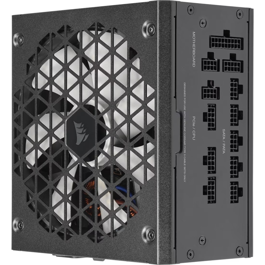 Corsair RM850x SHIFT 80 PLUS Gold Fully Modular ATX Power Supply (AU), 12x SATA, 2x EPS, 8x PATA, 4x PCIe, 140mm Fan Size, ATX12V 3.1 - Image 2
