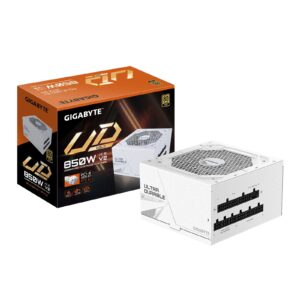 Gigabyte UD850GM PG5 850W ICE ATX PSU Power Supply  80 PLUS GOLD Fan Type 120mm Hydraulic Bearing(HYB)fan  >100,000 hours