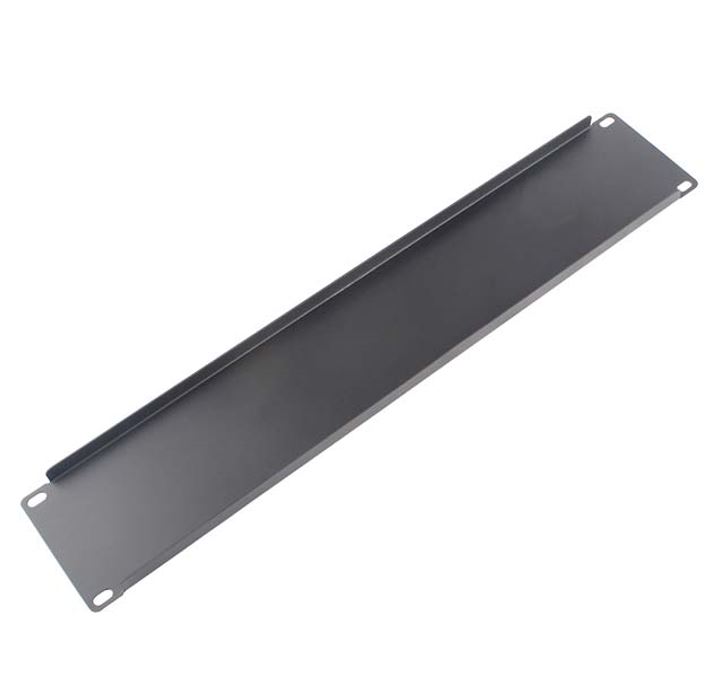 LDR 2U 19' Blanking Panel - Rack Mountable 19' - Black Metal Construction - Image 2