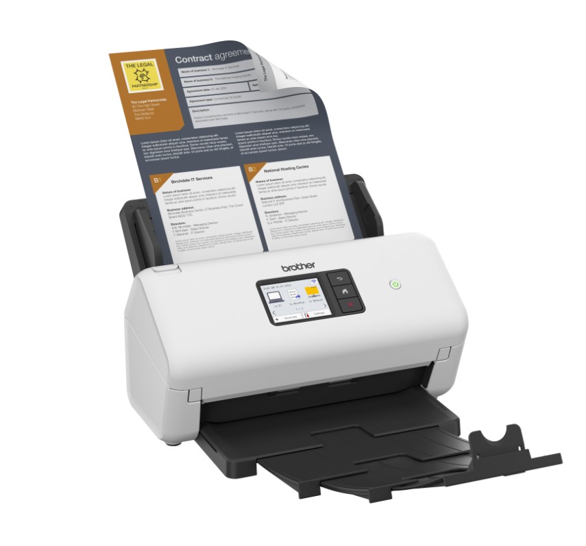 Brother ADS-3350W ADVANCED DOCUMENT SCANNER (40PPM) network scanner, w/ 7.1cm touchscreen LCD & WiFi (2.4G) - Image 4
