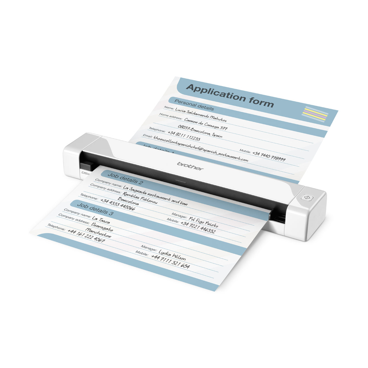 Brother DS-640 MOBILE DOCUMENT SCANNER 15 ppm Mono & Colour (300dpi) USB Bus Power - Image 2