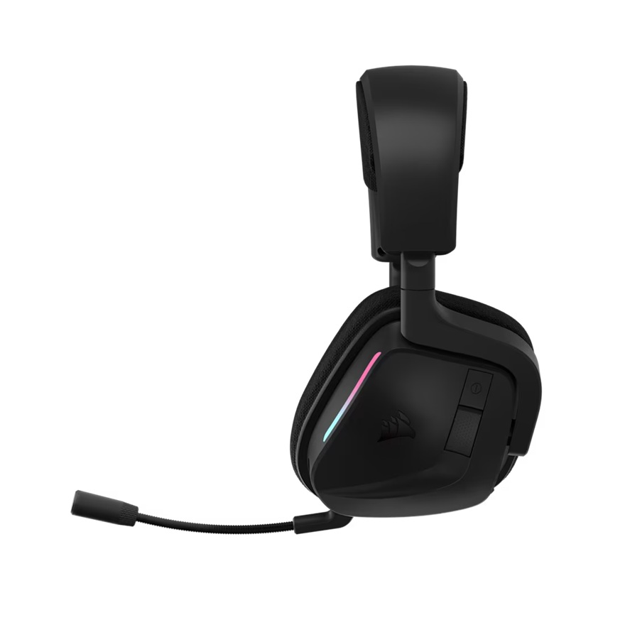 Corsair VOID WIRELESS v2 Gaming Headset – Carbon, wireless, 70–130h, 50mm, 20Hz–20kH, 50ft, PC/Mac/PS/Mobile, omni mic, 0.303kg - Image 3