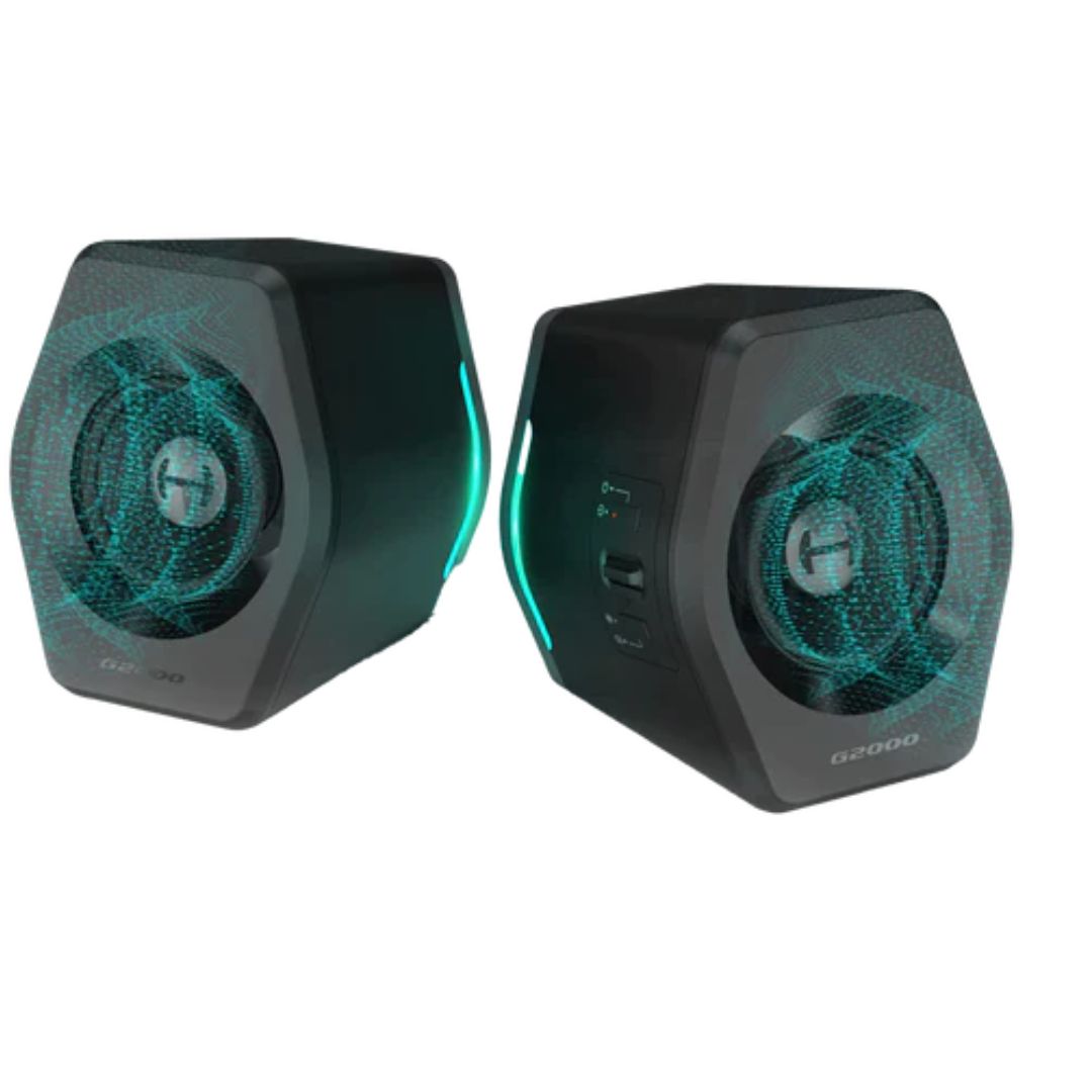 Edifier G2000 Gaming 2.0 Speakers System - Bluetooth V4.2/ USB Sound Card/ AUX Input/RGB 12 Light Effects/ 16W RMS Power - Image 2