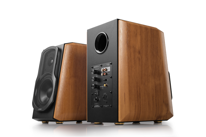 Edifier S1000MKII 2.0 Active Lifestyle Bookshelf Bluetooth Studio Speakers Brown - Image 2