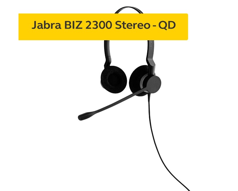 Jabra Biz 2300 Duo UC USB-C Corded Headset, HD Voice, Air Shock Microphone, Freespin, Talk in Comfort, Wired Headsets, PeakStop - Image 4