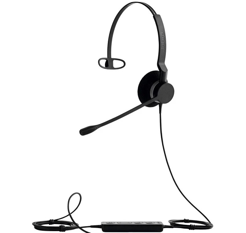 Jabra Biz 2300 Mono UC USB-C Corded Headset, HD Voice, Air Shock Microphone, Freespin, Talk in Comfort, Wired Headsets, PeakStop, Great for Long Calls - Image 3