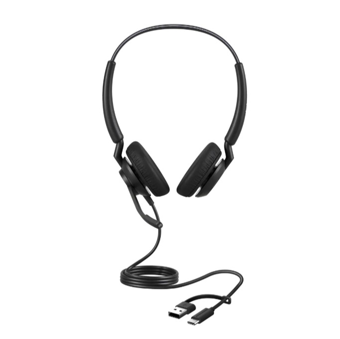 Jabra Engage 40 (Inline Link) MS Teams Dual USB-C/A Corded Headsets, Lightweight & sturdy, Double the mic, Busylight, Hearing Protection Audio Quality - Image 4