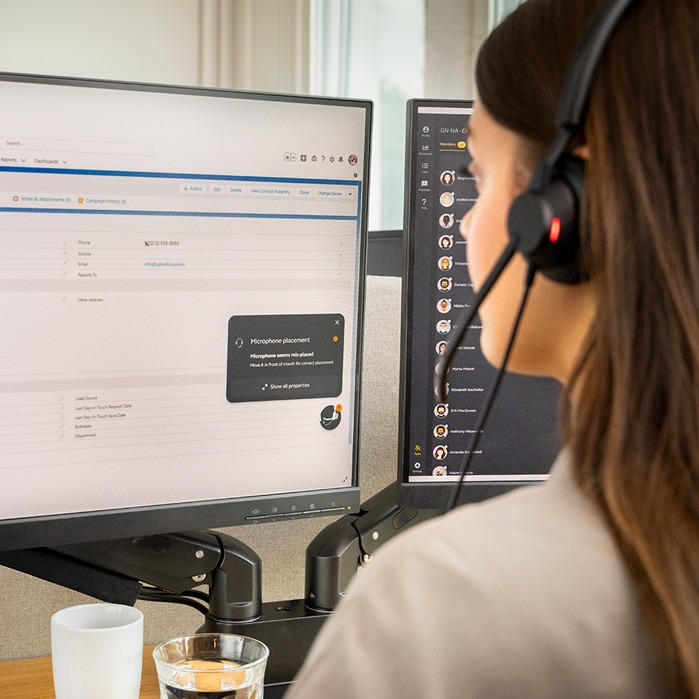 Jabra Engage 50 II Mono UC Corded USB-C/A Headset, Best Headset for Clear Customer Calls Ultra-Lightweight Hearing Protection Smartringer Busylight - Image 4