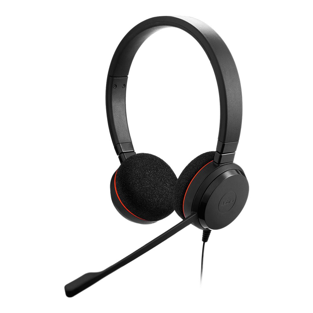 Jabra Evolve 20 SE, USB C/A, MS Stereo Headset, Plug-and-play, Noise-cancelling, Clearer Conversation, Manage Calls Easily, Leatherette Ear Cushions - Image 2