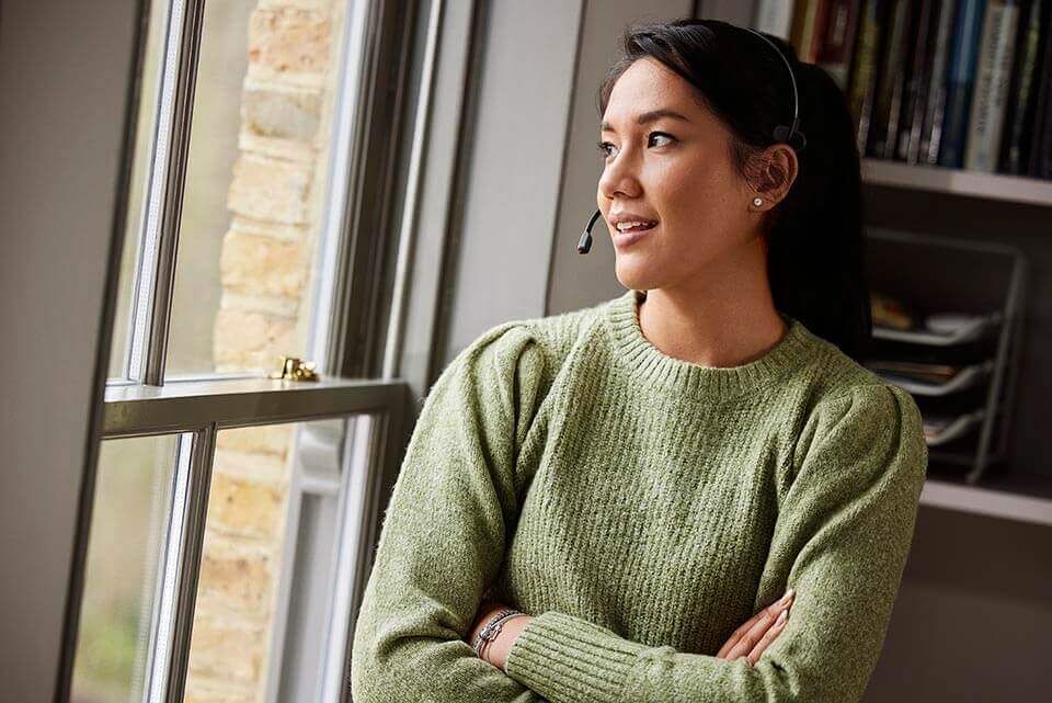 Jabra Engage 55 SE, Mono, Link400a, MS DECT Headset, 150m Wireless Range, Noise Cancelling, Flexible, Portable, Durable, Lightweight, Busylight - Image 3